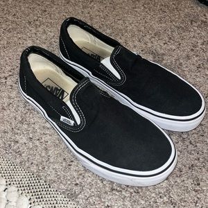 Black slip on vans